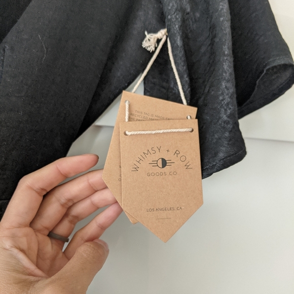 XS WHIMSY & ROW BLACK LOLA WRAP DRESS✨ - Picture 6 of 8